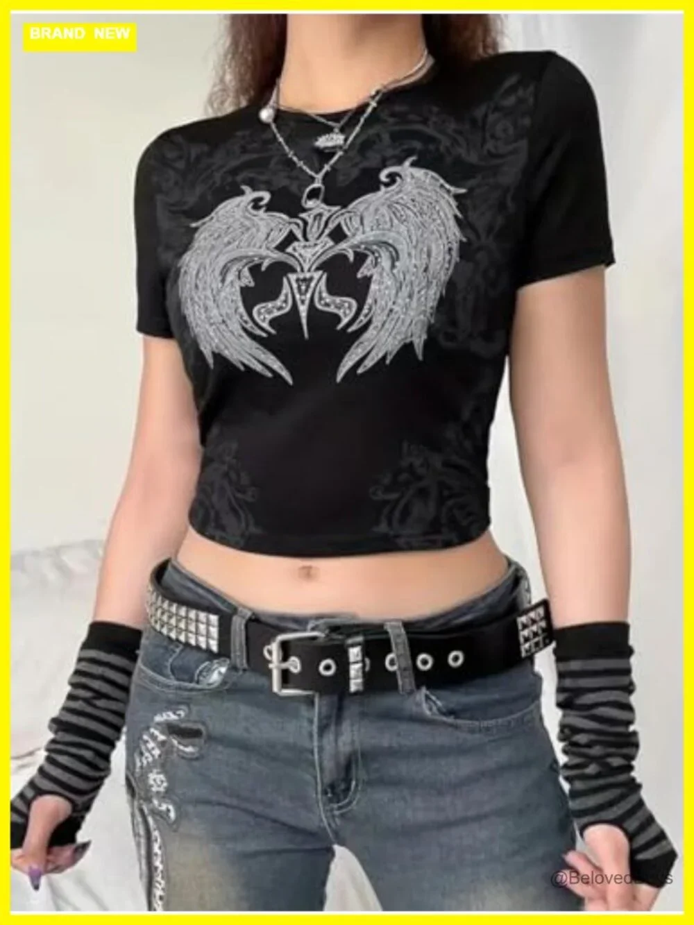 Punk Studded Belt Faux Leather Gothic Rocker Waist Adjustable
